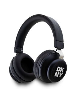 Wireless headphones DKNY  PU Leather Stack Logo Wireless Headphone Black