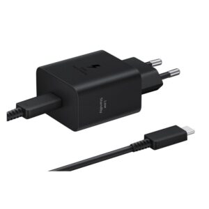 Adapter Samsung  EP-T4511XBE Samsung USB-C 45W Travel Charger + USB-C Data Cable Black 