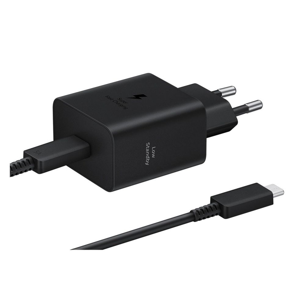 Adaptrid Samsung EP-T4511XBE Samsung USB-C 45W Travel Charger + USB-C Data Cable Black