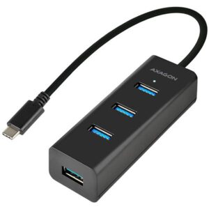 Converter Axagon  AXAGON HUE-S2C 4x USB3.0 Charging Hub, MicroUSB Charging Connector, Type-C 