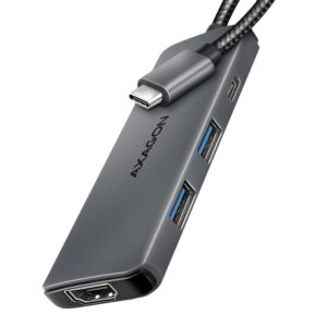 Converter Axagon  AXAGON HMC-5H8K USB 5Gbps hub, 2x USB-A, USB-C, HDMI 8k/30Hz, PD 100W, 