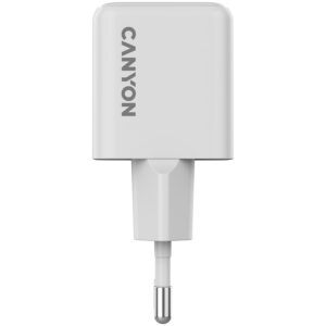 Adapter Canyon  CANYON charger CU20AC GaN 20W 1xPD 1xQC EU White 