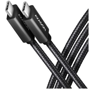 Cable Axagon  Axagon Data and charging USB 3.2 Gen 2 cable lengh 2 m. PD 100W, 5A, 4K HD video. Black braided. 