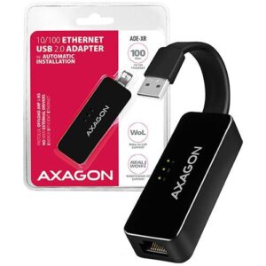 Adapter Axagon  AXAGON ADE-XR Type-A USB2.0 - Fast Ethernet 10/100 Adapter 