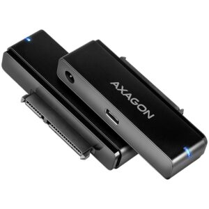 Adapter Axagon  AXAGON ADSA-FPX USB-C 10Gbps - SATA 6G 2.5"/3.5" SSD/HDD FAST PORT X adapter incl. AC, adapter USB-C - USB-A 