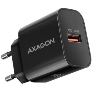 Adapter Axagon  AXAGON ACU-QC18 wall charger 1x QC3.0/AFC/FCP/SMART, 18W, black 