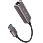 Adapteris Axagon  AXAGON ADE-TR Type-A USB3.2 Gen 1 - Gigabit Ethernet 10/100/1000 Adapter, metal, titan grey 