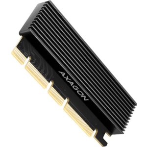 Adapter Axagon  AXAGON PCEM2-XS PCI-E 3.0 16x - M.2 SSD NVMe, up to 80mm SSD, low profile, heatsink 
