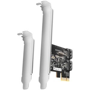 Adapter Axagon  Axagon Two-channel SATA III PCI-Express controller with two internal SATA port outputs. Standard & Low profile. 