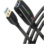 Адаптер Axagon  Axagon Active extension USB 3.2 Gen 1 A-M > A-F cable, 5 m long. Power supply option. 