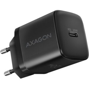 Adapter Axagon  AXAGON ACU-PD20 wall charger 1x QC3.0/AFC/FCP/PD type-C, 20W, black 