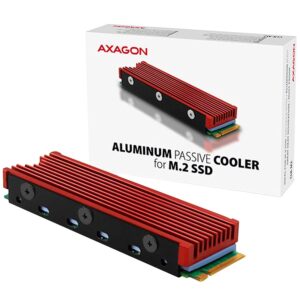 Cooler Axagon  AXAGON CLR-M2 passive - M.2 SSD, 80mm SSD, ALU body, silicone thermal pads 