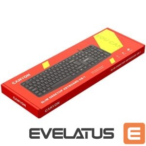 Computer keyboard Canyon  CANYON keyboard KB-1 UK Wired Black 