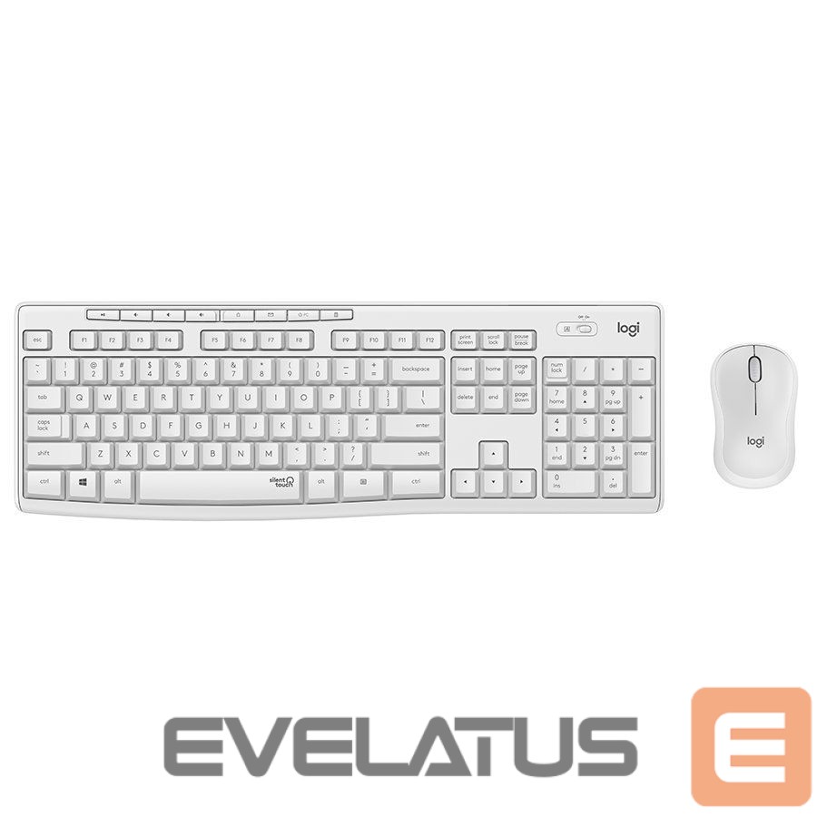 Computer keyboard Logitech LOGITECH MK295 Silent Wireless Combo - OFF-WHITE - US INT'L