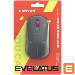 Computer mouse Canyon  CANYON mouse MW-22 2in1 BT/ Wireless Dark Grey 
