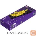 Datora tastatūra LORGAR  LORGAR KBP70MW, Wireless 65% Mechanical Gaming Keyboard Pro, Black/yellow, EN layout 
