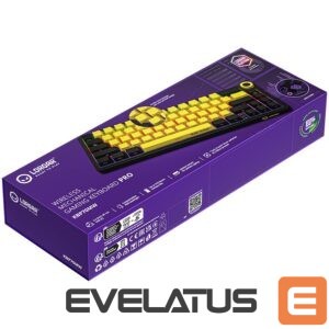 Computer keyboard LORGAR  LORGAR KBP70MW, Wireless 65% Mechanical Gaming Keyboard Pro, Black/yellow, EN layout 