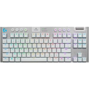 Computer keyboard Logitech  LOGITECH G915 X LIGHTSPEED TKL Wireless Gaming Keyboard - WHITE - US INT'L - 2.4GHZ/BT  - EMEA28i-935 - TACTILE 