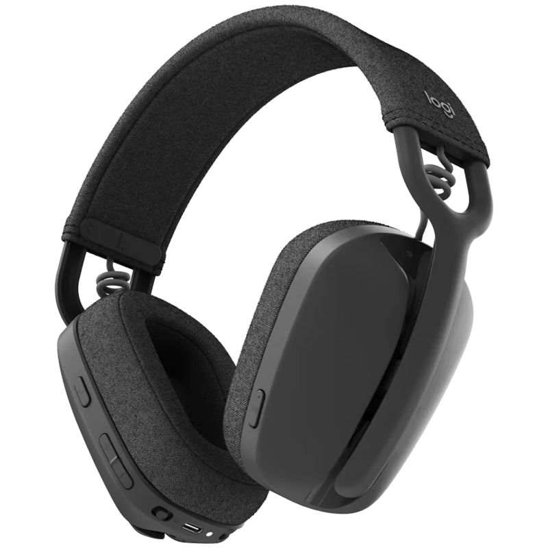Headphone with microphone Logitech LOGITECH ZONE Vibe 100 Bluetooth Headset - GRAPHITE
