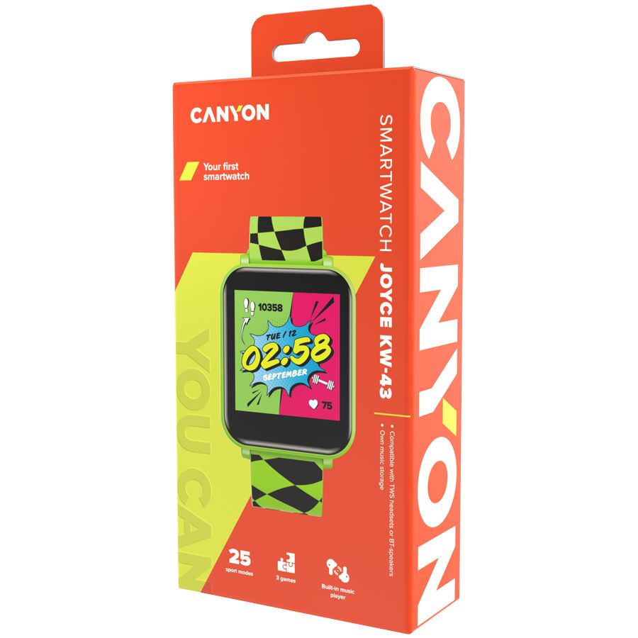 Nutikell Canyon CANYON kids watch Joyce KW-43 DUAL BT Music Green