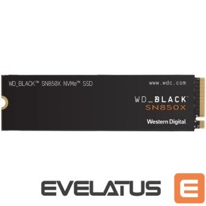 Hard drive SSD Western Digital  SSD POWERED BY SANDISK WD Black SN850X 1TB M.2 2280 PCIe Gen4 x4 NVMe, Read/Write: 7300/6300 MBps, IOPS 800K/1100K, TBW: 600 