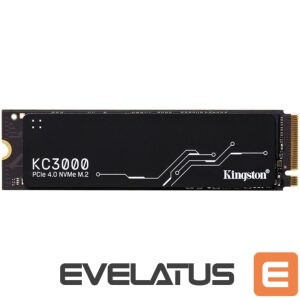 Kõvaketas SSD Kingston  Kingston KC3000 1024GB SSD, M.2 2280, PCIe 4.0 NVMe, Read/Write 7000/6000MB/s, Random Read/Write: 900K/1000K IOPS 