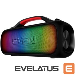 Bluetooth speakers Sven  Speaker SVEN PS-360, black (24W, Waterproof (IPx5), TWS, Bluetooth, FM, USB, 3000mA*h) 