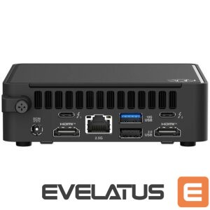 Personal computer Asus  ASUS NUC 15 PRO/RNUC15CRKU500002/Ultra 5 225H 28W/Intel Arc graphics/no RAM/no Storage/Intel Wi-Fi 7 BE201/USB Total - 7/4 USB Type-A/3 USB Type-C (1x USB3.2 + 2x TB4)/2x HDMI 2.1/Support Displays - 4x 4K/no OS/EU Cord/Kit (L6)/Slim/EAN:4711387949856 