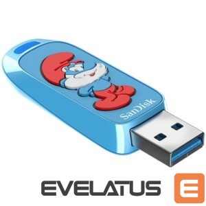 Converter SanDisk  SanDisk USB 3.2,Ingot Type-A,130MB/s,Papa Smurf Edition,4x6 Blister,Global 