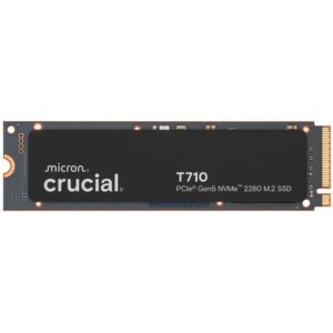 Hard drive SSD Crucial  CRUCIAL T710 1TB PCIe Gen5 NVMe M.2 2280 SSD up to 14900 MB/s read and 13700 MB/s write 