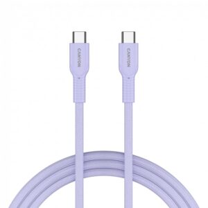 Cable Canyon  CANYON cable OnWire 60CL C-C 60W COLOR Braided 1m Purple 