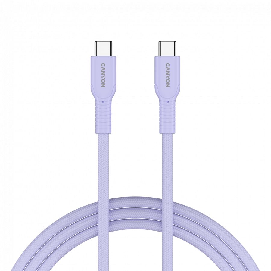 Cable Canyon CANYON cable OnWire 60CL C-C 60W COLOR Braided 1m Purple