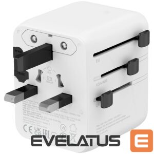 Adapter Canyon  CANYON Travel Adapter OnTour 20 EU/UK/US/AUS 20W  White 