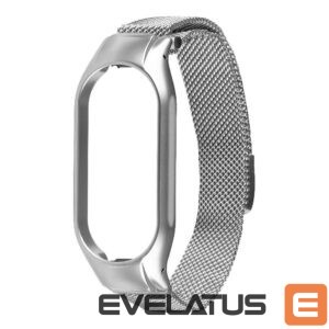 Dirželis Tactical Xiaomi Loop Magnetic Steel Band Mi Band 7 Silver