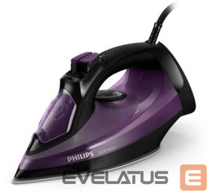 Iron Philips  Philips DST5030/80 Steam Iron, 2400 W, Water tank capacity 320 ml, Continuous steam 45 g/min, Dark Purple 