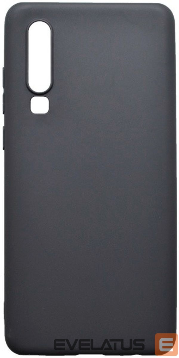 Back panel cover Evelatus Huawei P30 Nano Silicone Case Soft Touch TPU Black