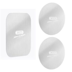 Auto holder iLike  Magnetic holder plates 3pcs stickers Silver