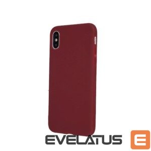Back panel cover iLike Samsung Galaxy A12/M12 Matt TPU Case Burgundy