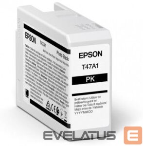 Eksploatacinės medžiagos spausdintuvams EPSON  UltraChrome Pro 10 ink T47A1 Ink cartrige, Photo Black 