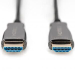 Monitori tarvik Digitus  HDMI AOC Hybrid-Fiber Connection Cable AK-330125-100-S HDMI to HDMI, 10 m 