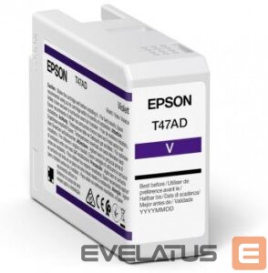 Eksploatacinės medžiagos spausdintuvams EPSON  UltraChrome Pro 10 ink T47AD Ink cartrige, Violet 