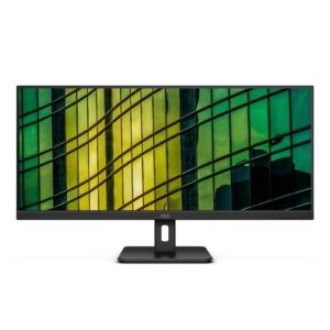 Monitors AOC  Monitor  U34E2M 34 ", VA, WQHD, 3440 x 1440, 21:9, 4 ms, 300 cd/m², Black, 100 Hz, HDMI ports quantity 2 