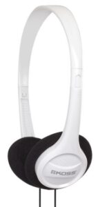 Belaidės ausinės Koss  Headphones KPH7w Wired, On-Ear, 3.5 mm, White 