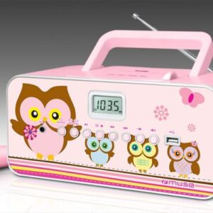 Interactive solution Muse  M-29KP Pink/Image, 30 W, Portable radio CD/MP3 player with USB, 