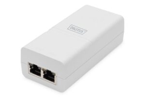 Serveris – kiti priedai Digitus  Gigabit Ethernet PoE+ Injector 	DN-95132 Ethernet LAN (RJ-45) ports 1xRJ-45 10/100/1000 Mbps Gigabit, 802.3at 
