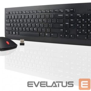 Computer keyboard Lenovo  Wireless Combo Keyboard & Mouse 510 2.4 GHz Wireless via Nano USB, Keyboard layout English, Black 