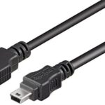 Kabelis Goobay  50767 USB 2.0 Hi-Speed cable, black, 1.8 m 