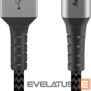 Cable Goobay  USB-C to USB-A Textile Cable with Metal Plugs 