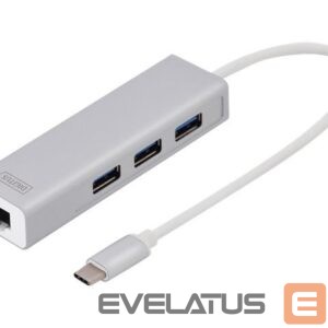 Other Computer Accessory Digitus  USB Type-C 3-Port Hub + Gigabit Ethernet 