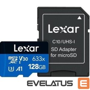 Cita datorprece Lexar  MEMORY MICRO SDXC 128GB UHS-I/W/ADAPTER LSDMI128BB633A 
